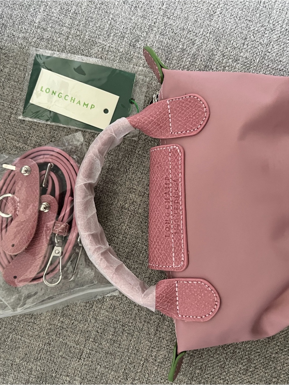 Longchamp Rose Pink Crossbody Le Pliage Tote